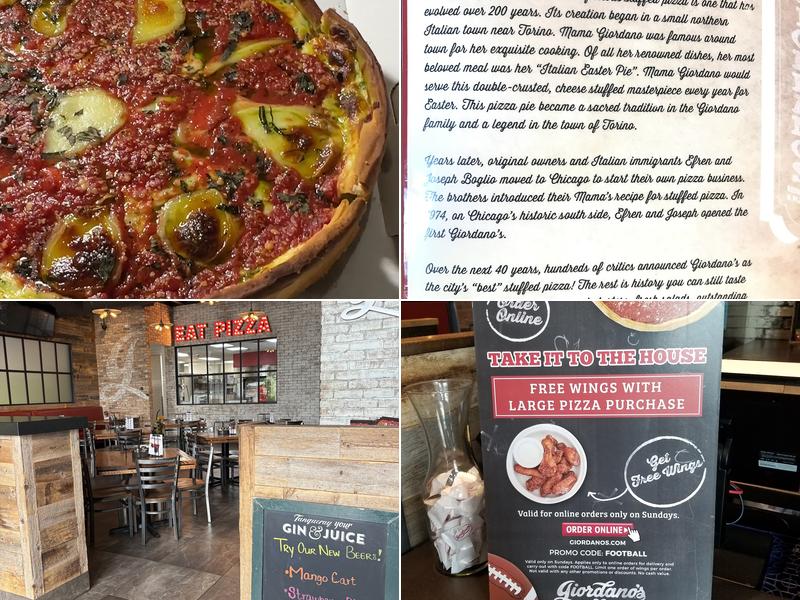 Giordano's Menu