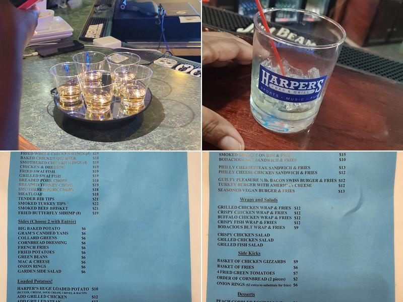Harper's Bar & Grill Menu