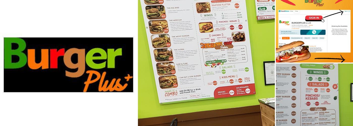 Burger Plus Menu