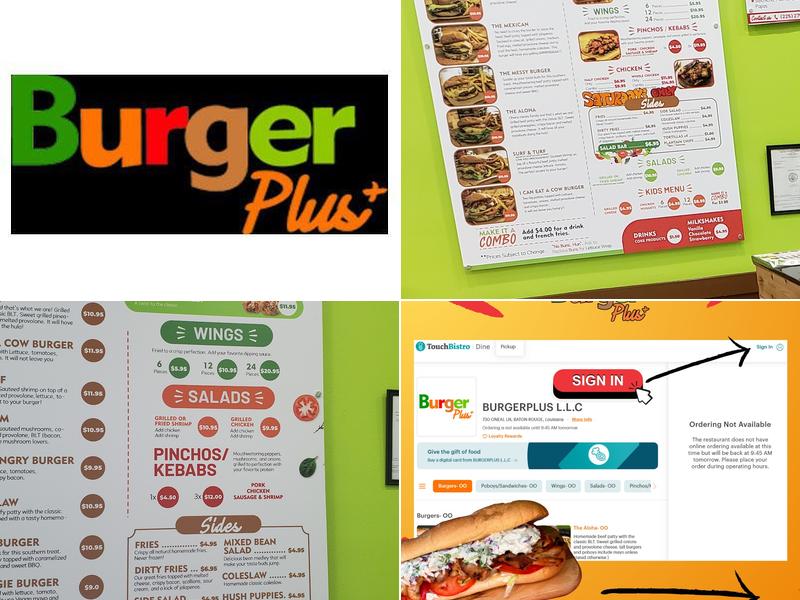 Burger Plus Menu