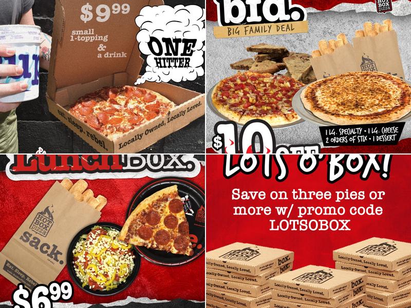 HotBox Pizza Menu
