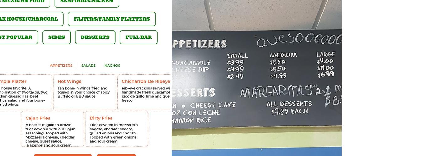 El Jarrito Fresh Mex Menu