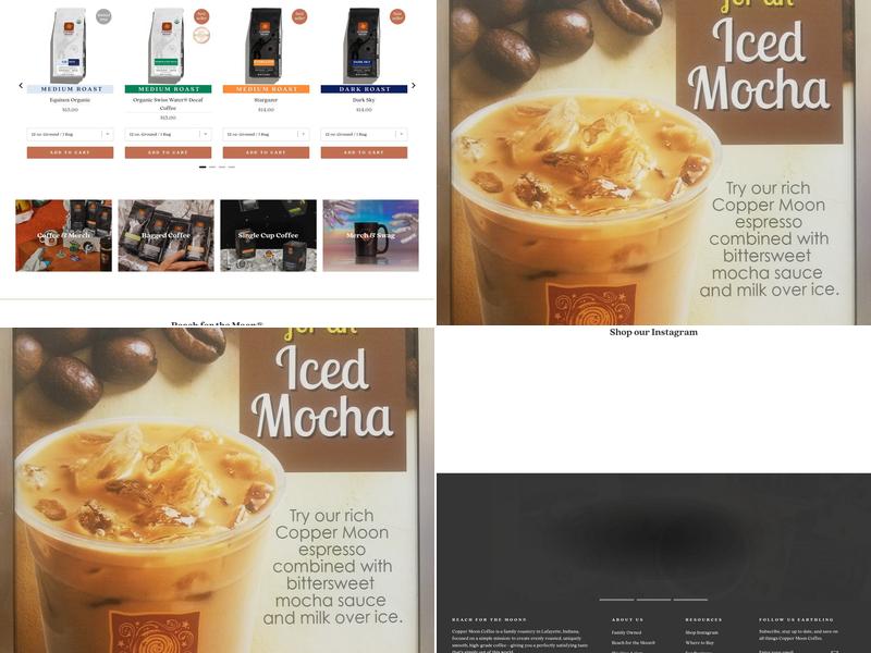 Copper Moon Coffee Menu