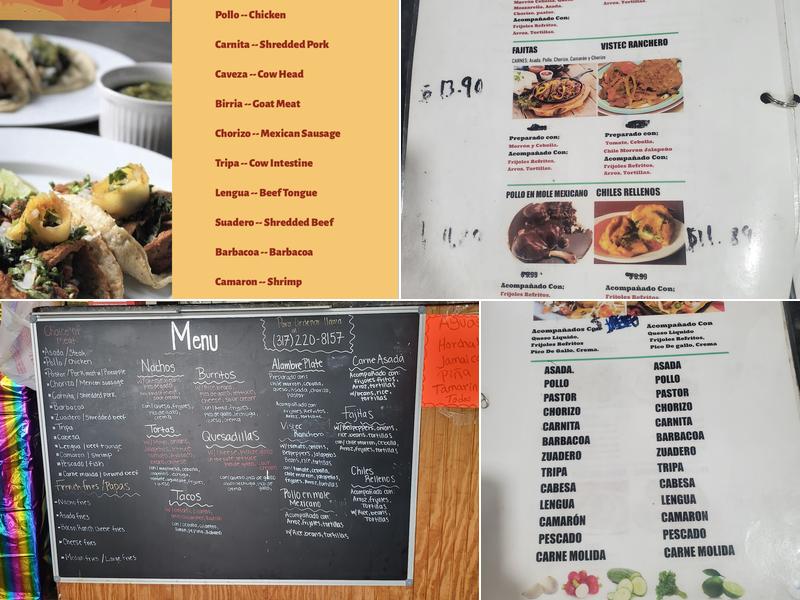 Los Portales Restaurant Menu