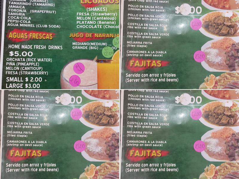 El Rey Del Taco Menu