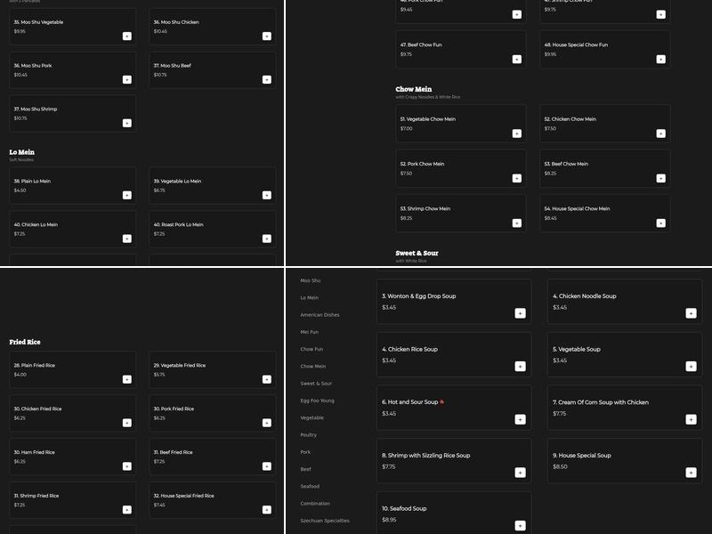 Tri Dynasty Chinese Restaurant Menu