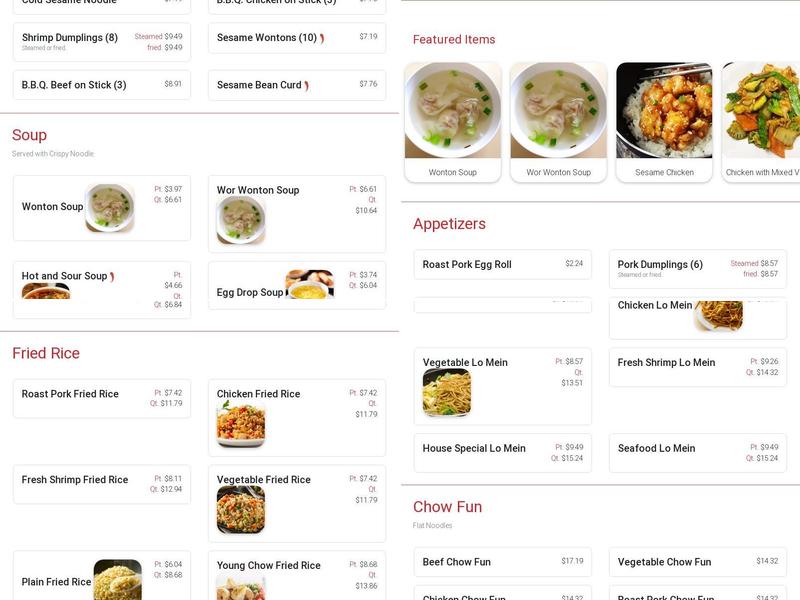 Keilly Menu