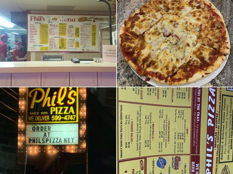 Phil's Pizza Menu