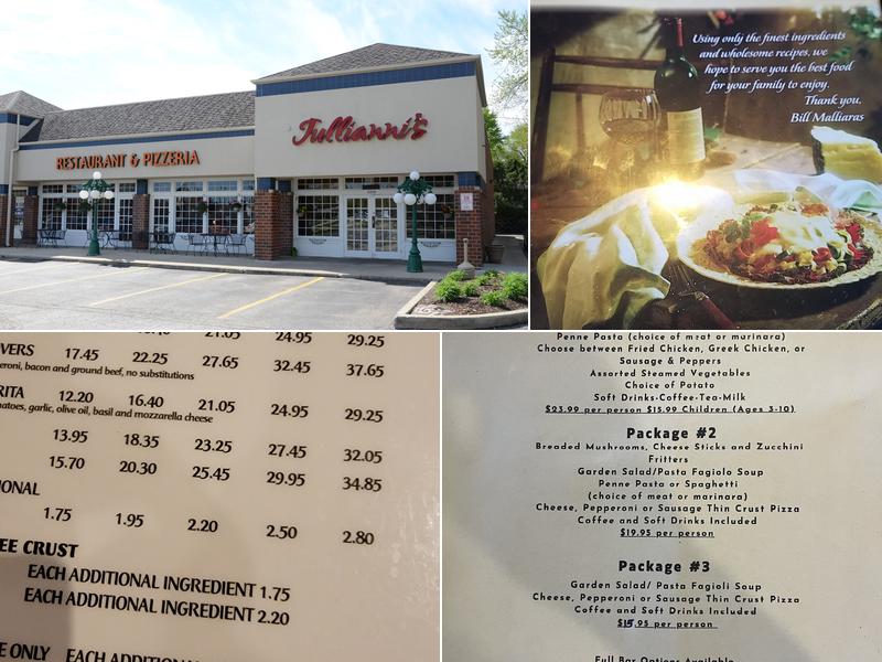 Jullianni's Pizza Menu