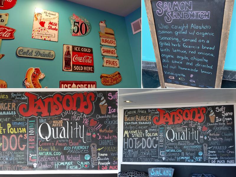 Janson's Drive In Menu