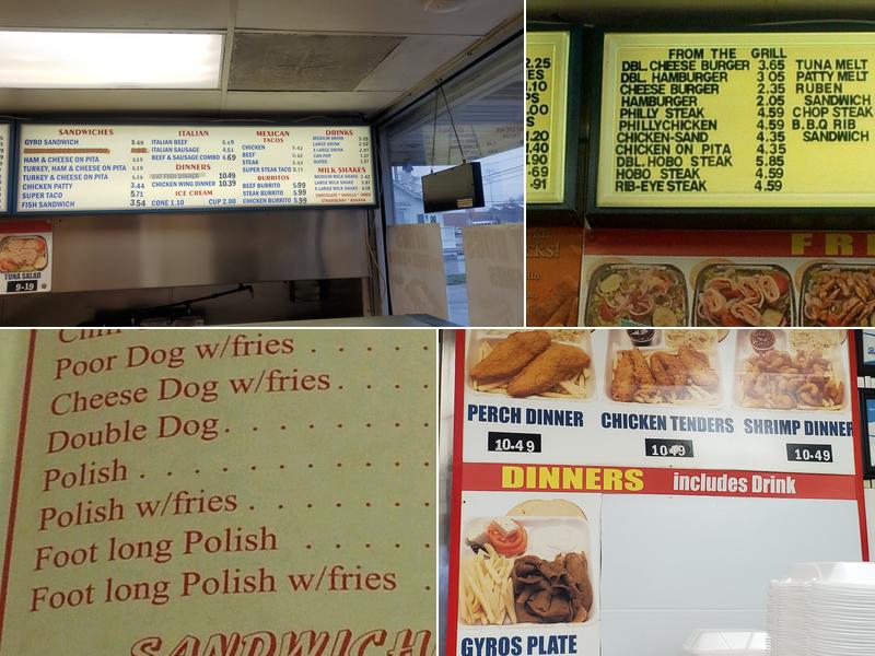 Poor Dog Inc Menu