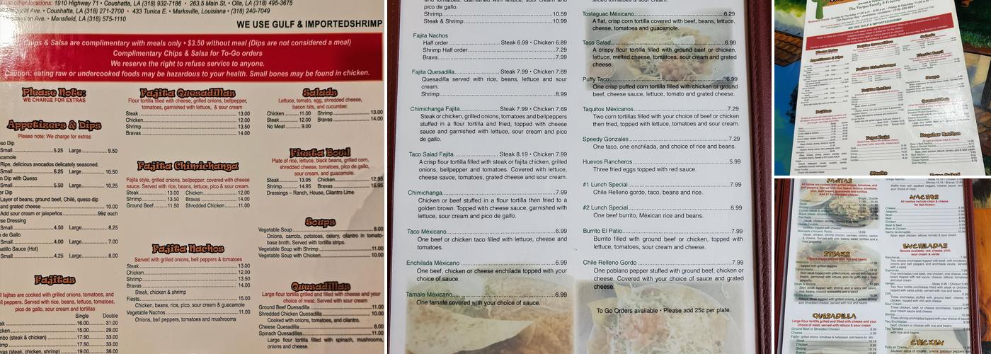 EL ARMADILLO GRILL Menu