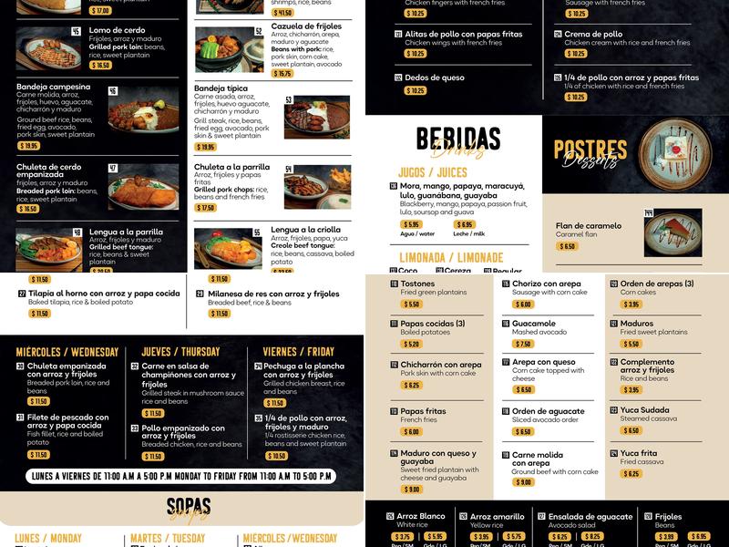 Mr. Mario Pollos a la Brasa Menu