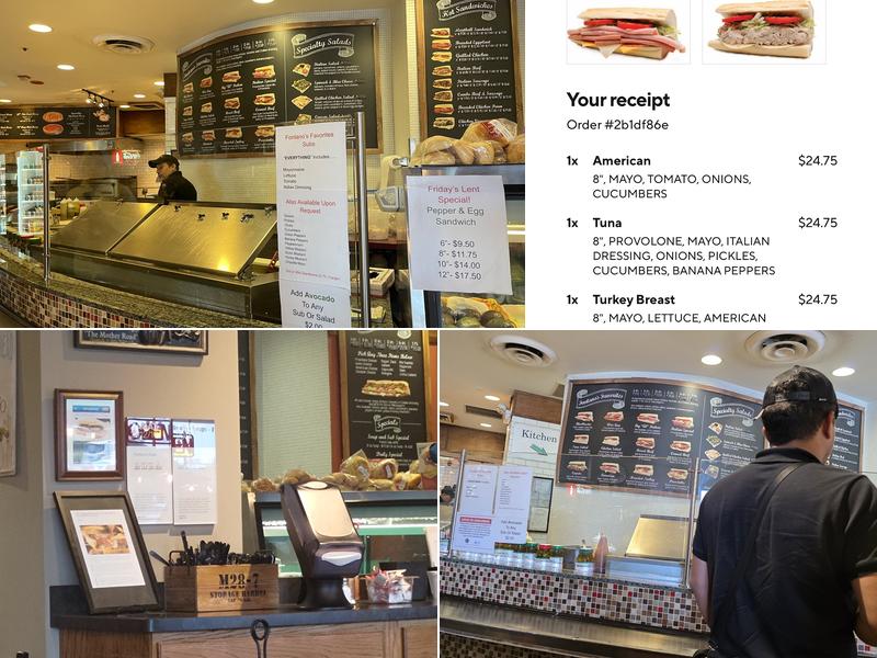 Fontano's Subs & Pizzeria Menu