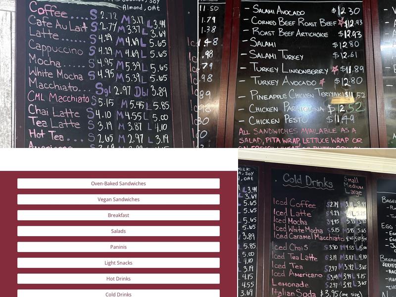 Cafe 53 Menu
