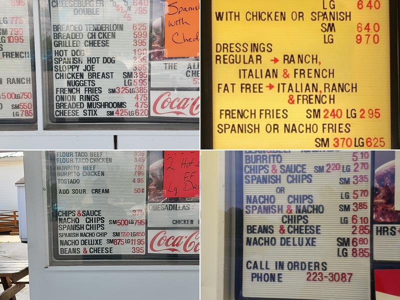 Dick's Drive-In Menu