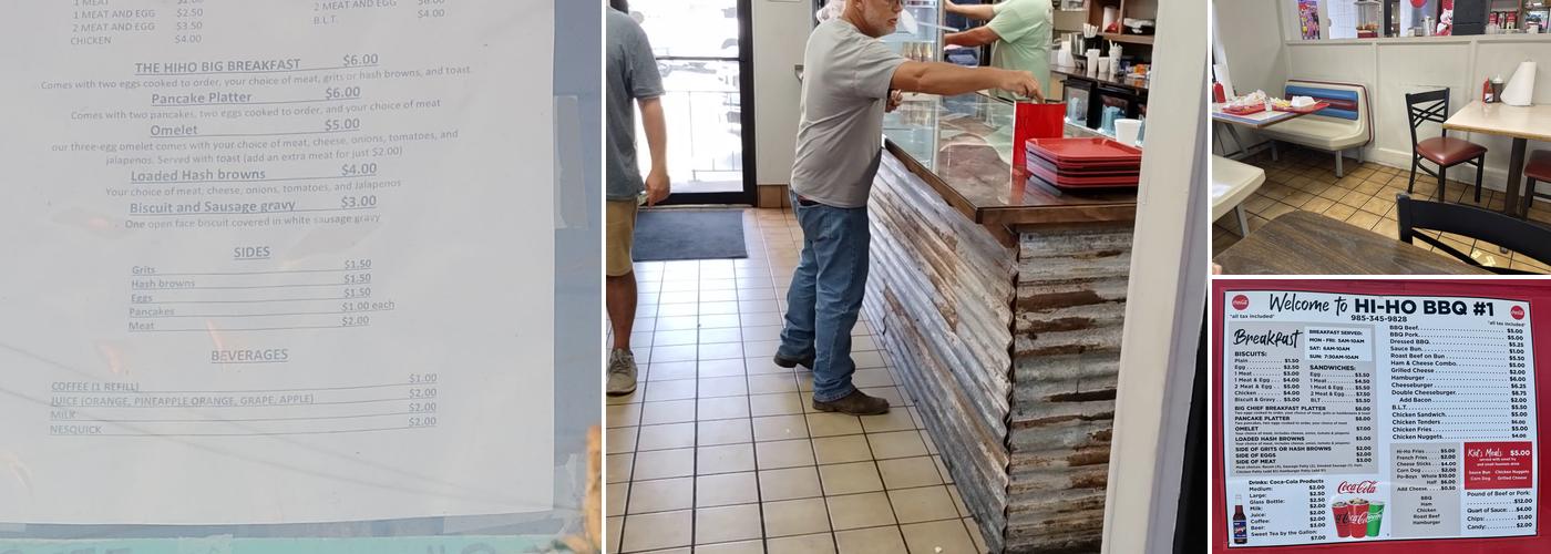 Hi-Ho #1 Barbecue Menu