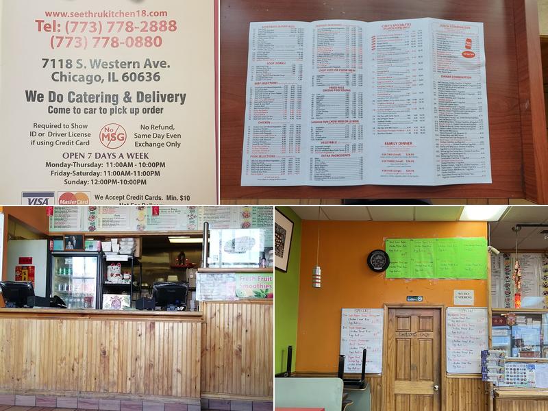 See Thru Chinese Kitchen #18 Menu