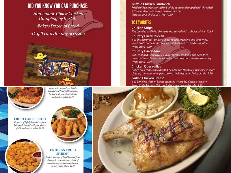 Texas Corral Menu