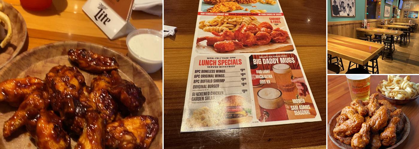 Hooters Menu