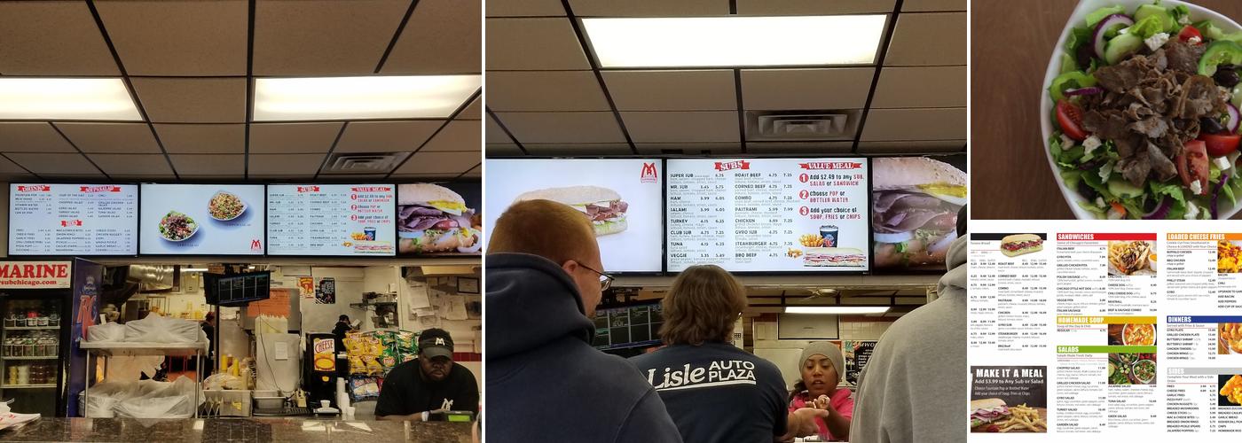 Mr. Submarine Menu
