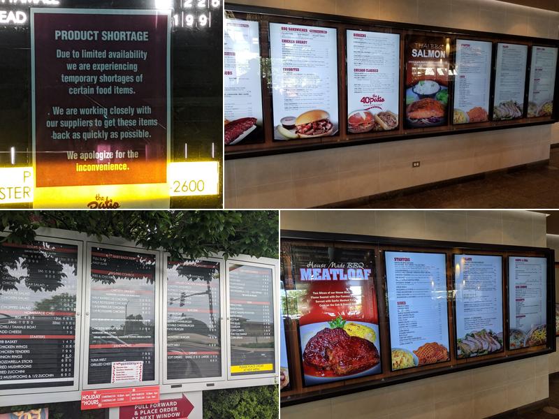 The Patio - Lombard Menu