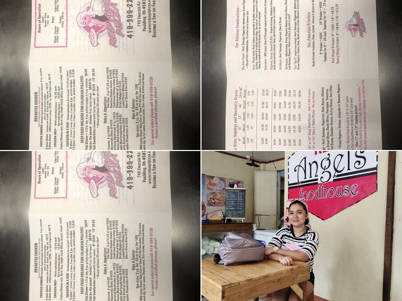 Red Angel Pizza Menu