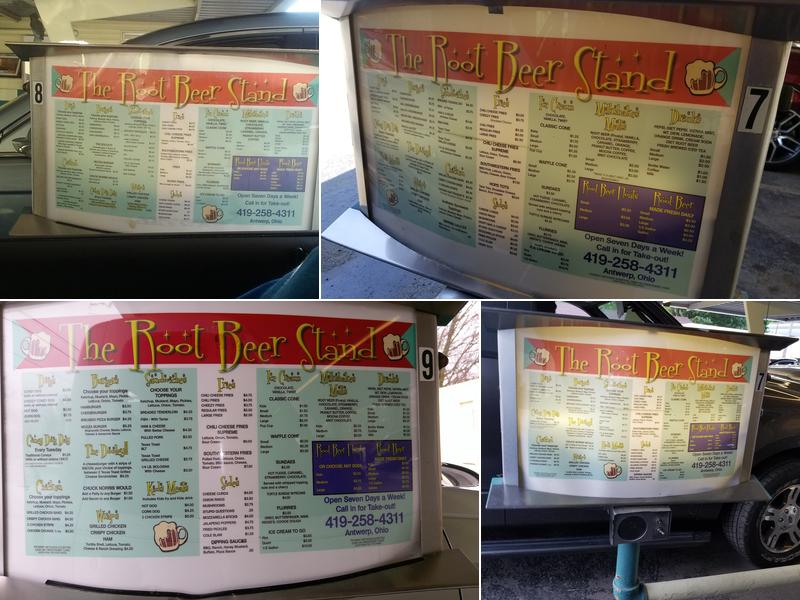 The Root Beer Stand Menu
