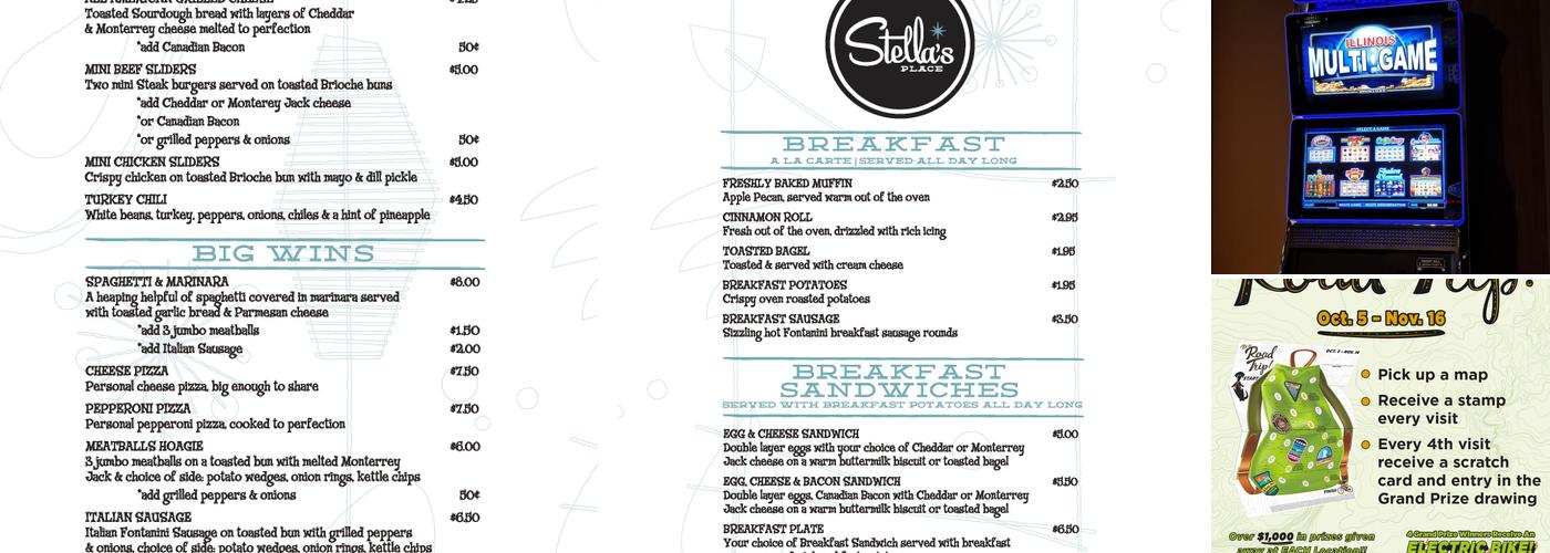 Stella's Place Menu