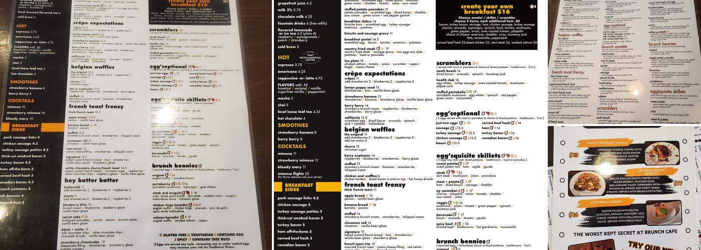 Brunch Cafe-Roselle Menu
