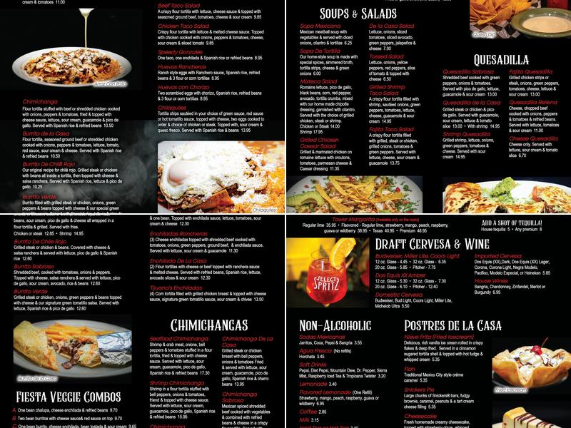 Cebolla's Menu