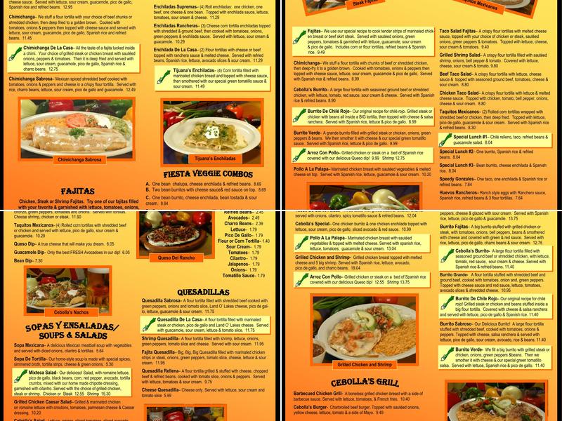 Acapulco Mexican Grill Menu
