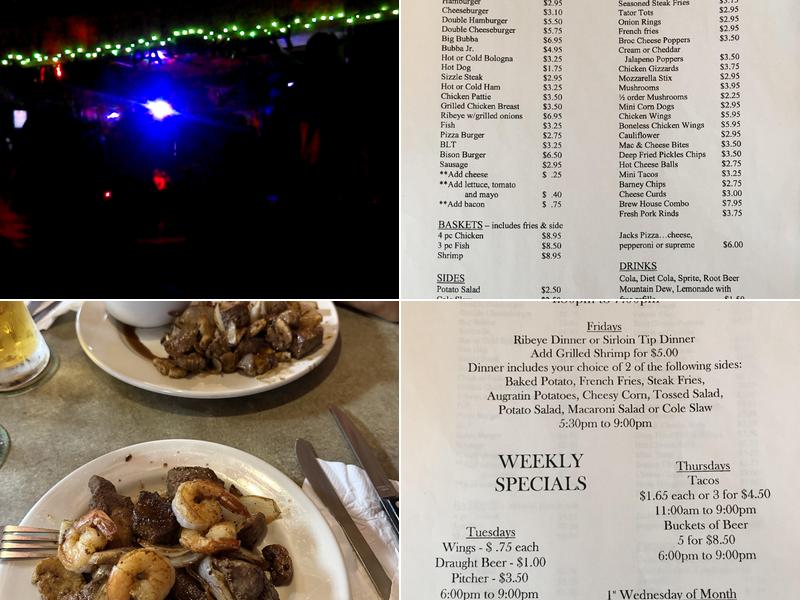 Barney's Bar and Grill Menu