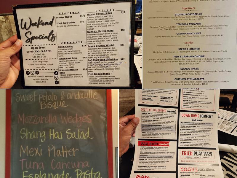 Crave Menu
