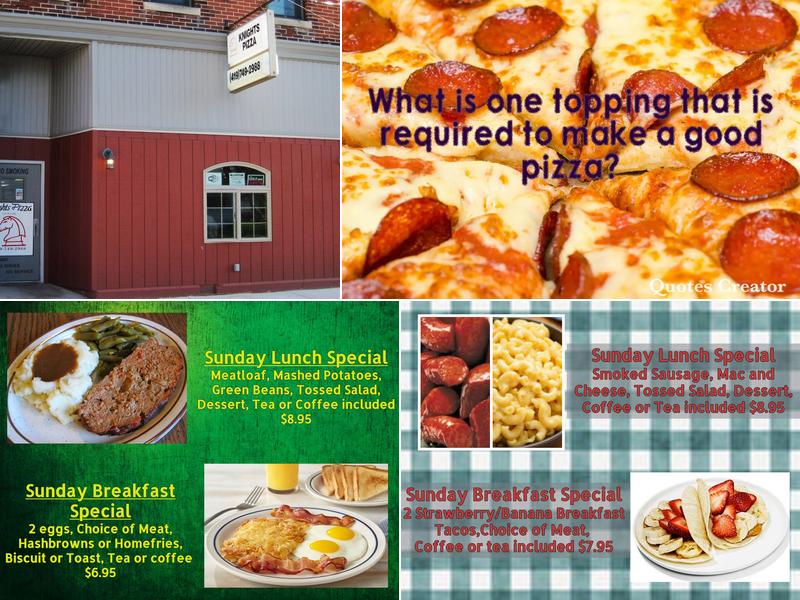 Knights Pizza 121 W Tully St, Convoy