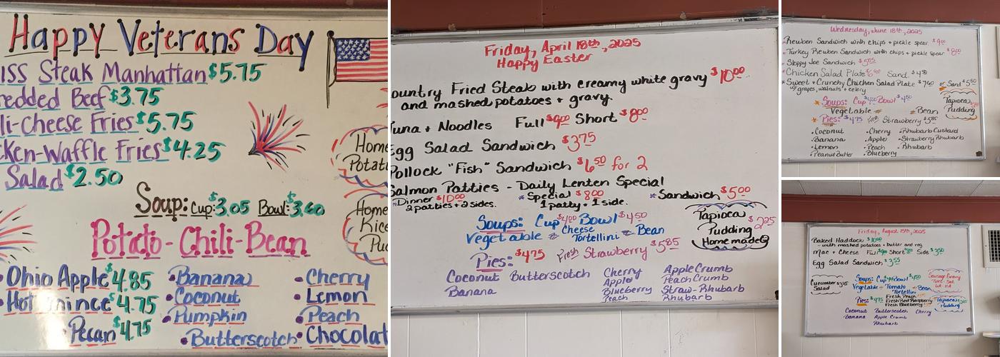 Bud's Restaurant Menu