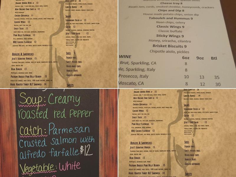 Jesse's Grille Menu