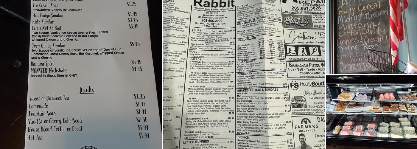 Three Earred Rabbit Menu