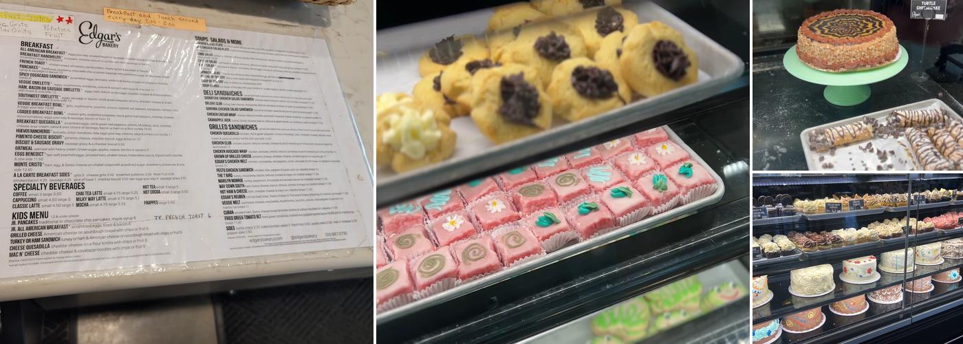 Edgars Bakery Menu