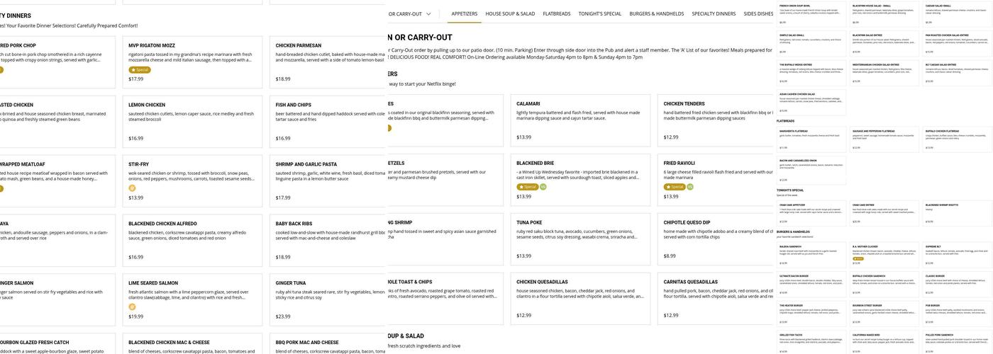 Blackfinn Randhurst Grill Menu