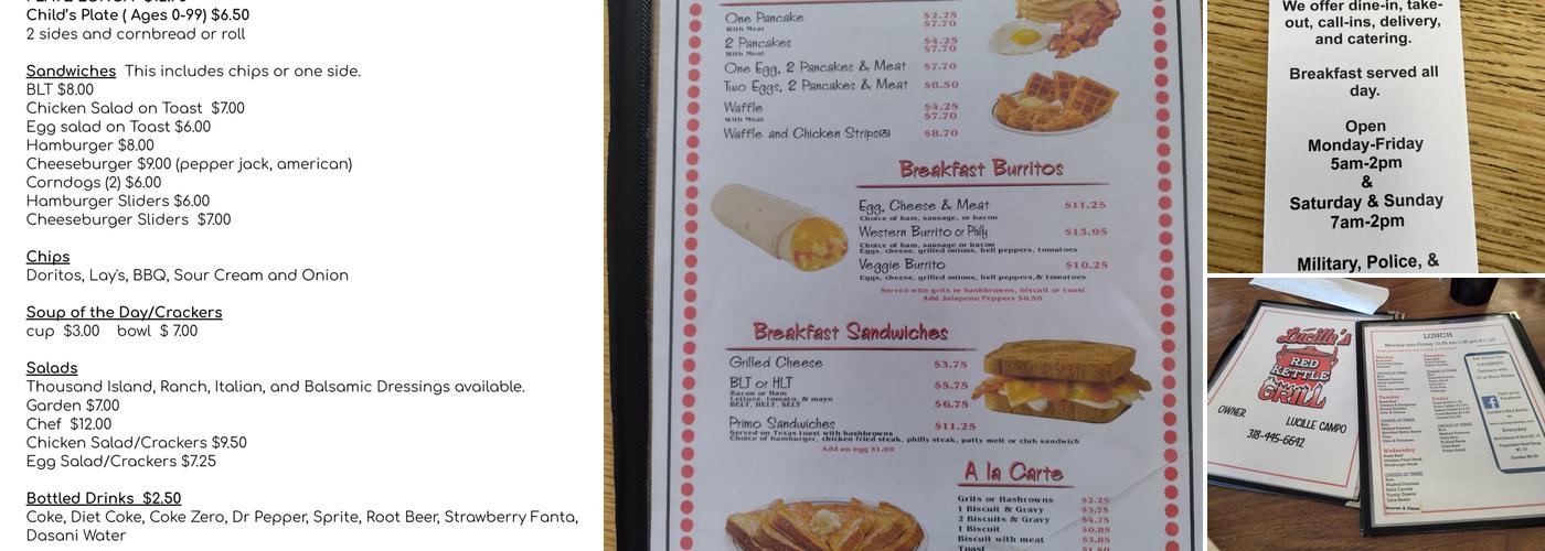 Mickey’s Red Kettle Menu