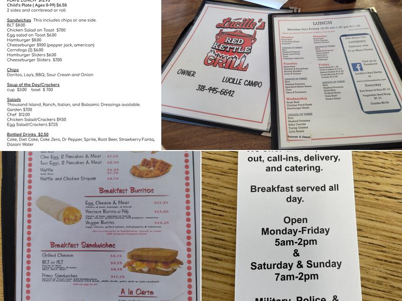 Mickey’s Red Kettle Menu