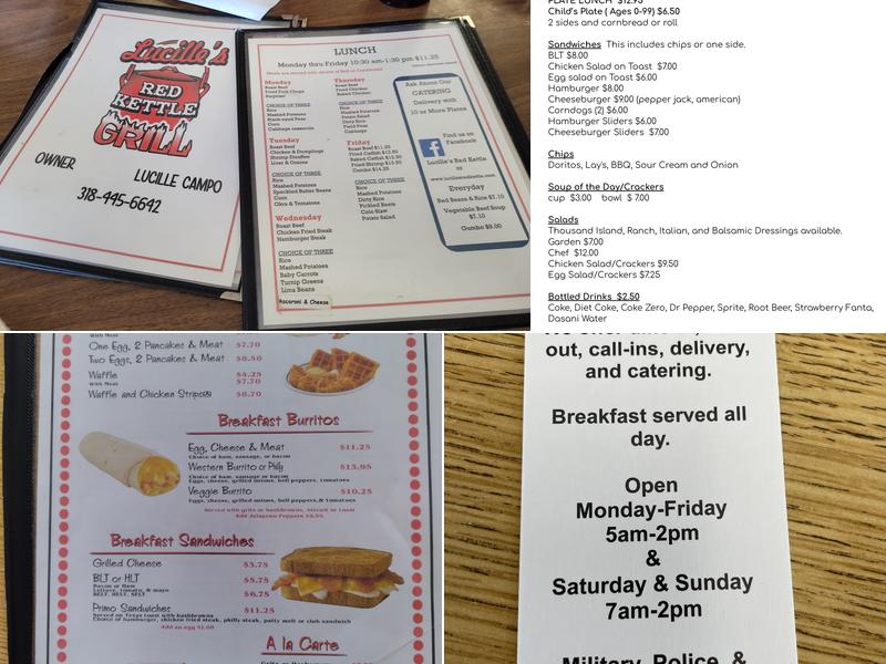 Mickey’s Red Kettle Menu