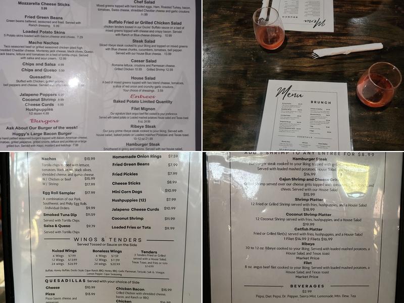 Dock's Bar and Grill Menu