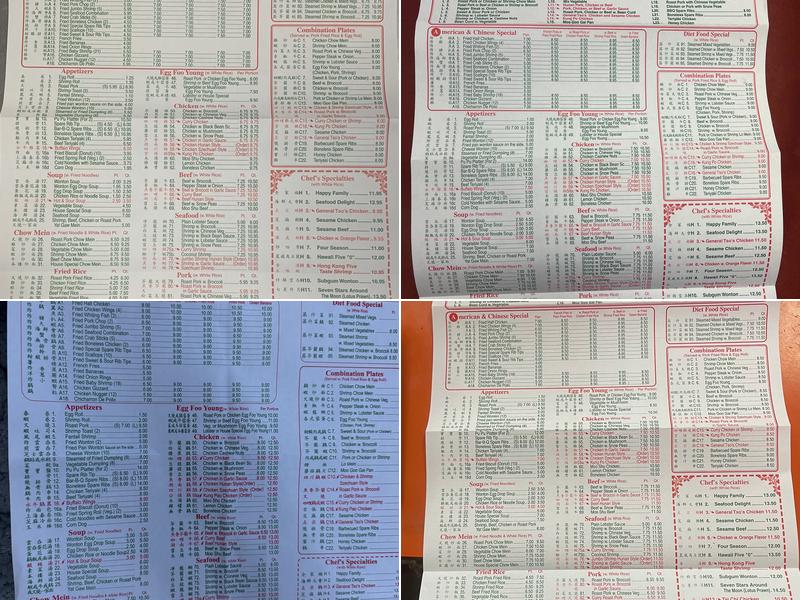 Chai Hing Menu