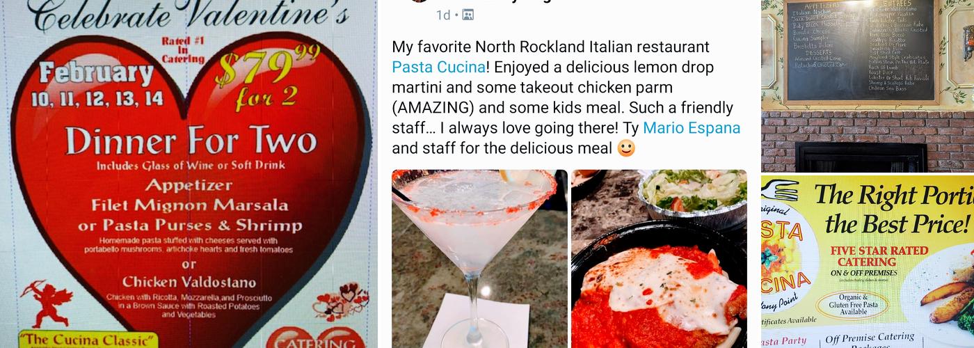 Pasta Cucina of Stony Point NY Menu