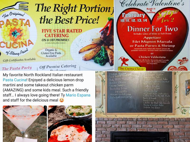 Pasta Cucina of Stony Point NY Menu