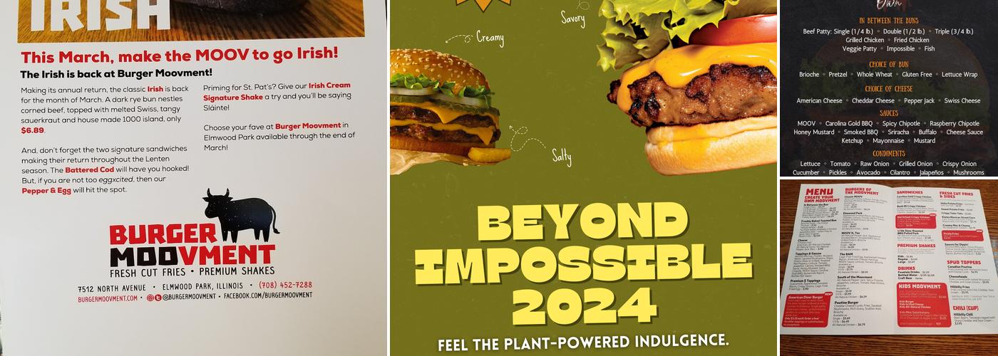 Burger MooVment Menu
