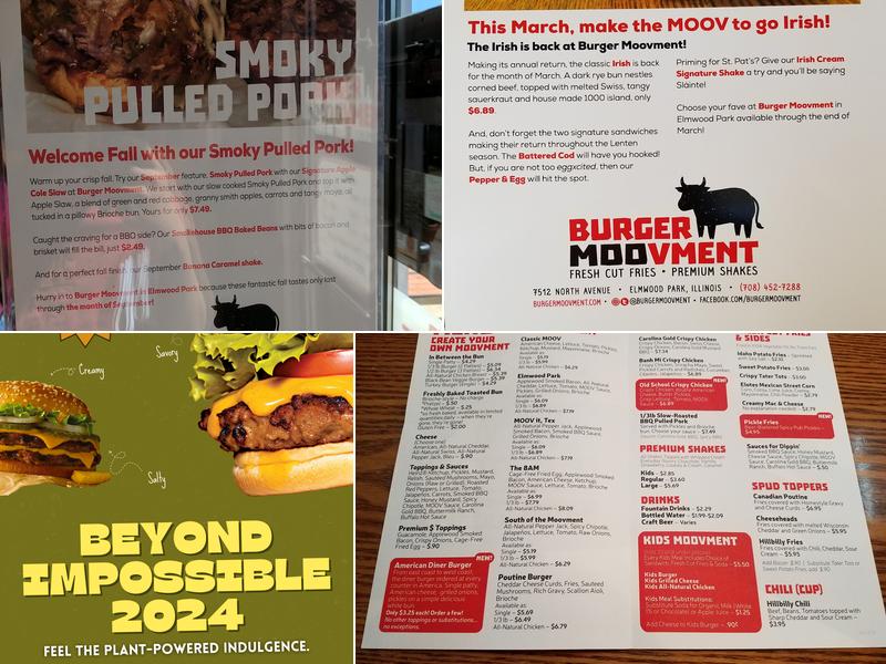 Burger MooVment Menu