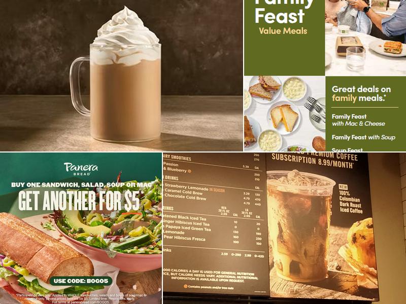 Panera Bread Menu